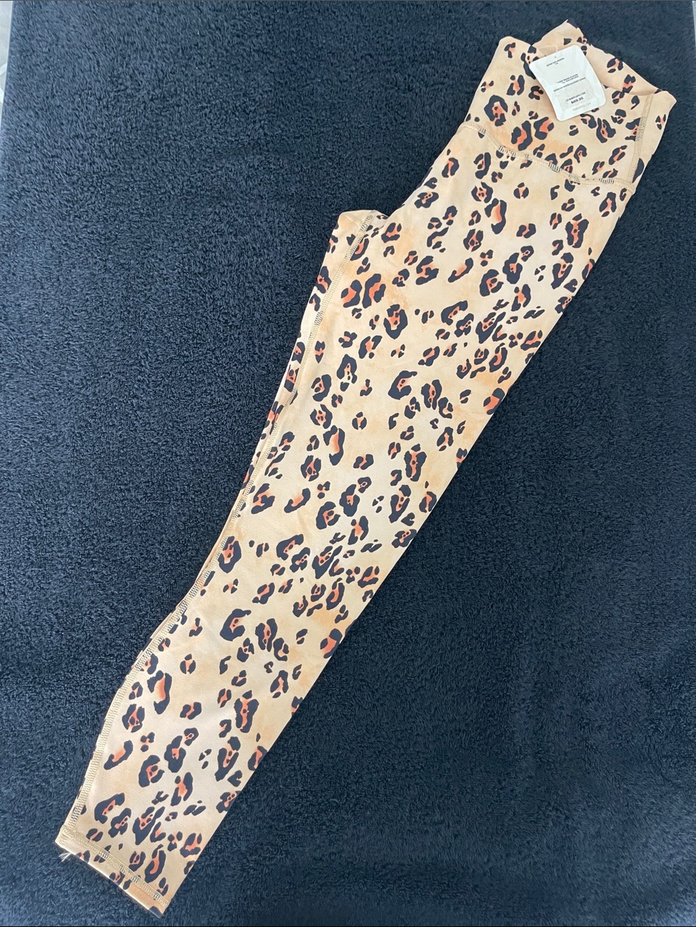 Fabletics Beige Leopard Print High-Waist Leggings NWT